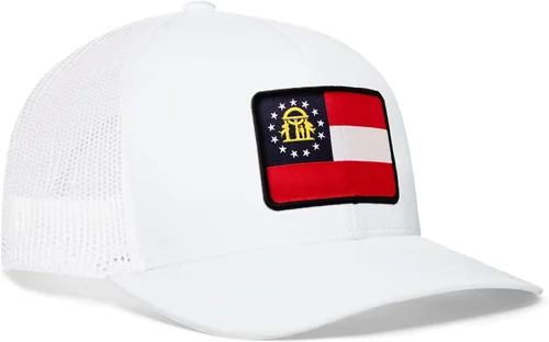 Vista 31 de HAKA Gorra de béisbol unisex con diseño de bandera del estado Gorra de béisbol de malla de camionero