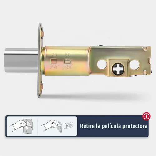 Vista 2 de Pestillo de cerrojo ajustable con cierre de repuesto de 2-3/8 pulgadas o 2-3/4 pulgadas con caja de polvo para cerrojo de un solo cilindro