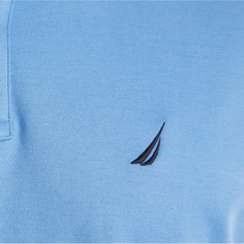 Vista 5 de Nautica Polo de algodón suave liso de manga corta para hombre