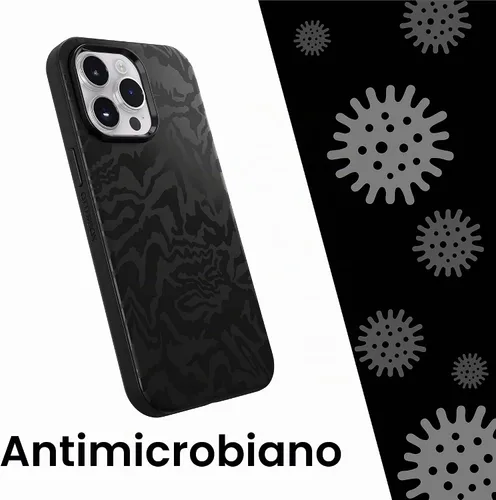Vista 8 de OtterBox Symmetry Series + Graphics - Funda antimicrobiana con MagSafe para iPhone 14 Pro Max (solamente) - Rebel (negro)