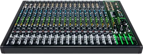 Vista 3 de Mackie ProFX22v3 Mezclador de efectos profesionales de 22 canales con paquete USB con Tascam Auriculares profesionales cerrados y estuche rígido