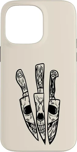 Vista 21 de Skull Reflected on Kitchen Knives Retro Chefs Cooks Gift Case for iPhone 17