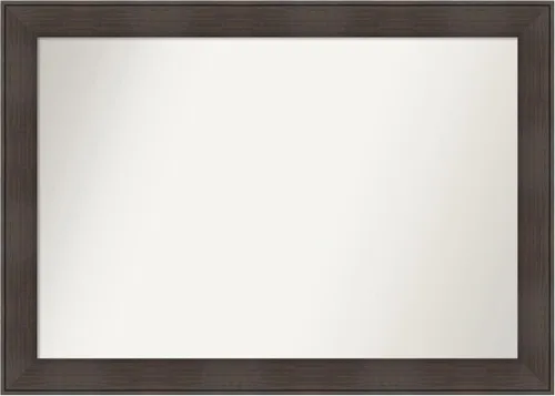 Vista 129 de Amanti Art Espejo personalizado, espejo de baño de veta de madera rústica William, espejo de pared o espejo de tocador de baño sobre el fregadero