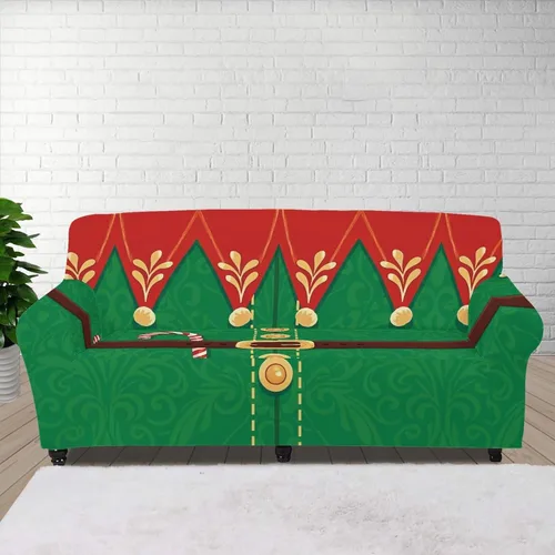 Vista 97 de Boatee Fundas de sofá de 1 pieza con diseño de copo de nieve azul, fundas elásticas para sofá, 1 cojín, protección de muebles, decoración para sala