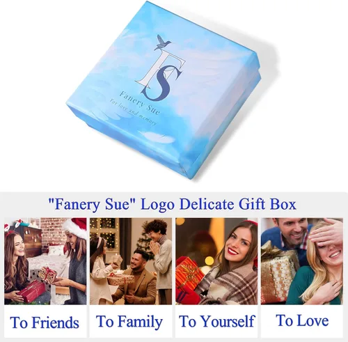 Vista 7 de Fanery sue Collar con medallón de corazón personalizado para mujer que sostiene fotos, medallones de fotos de memoria personalizables