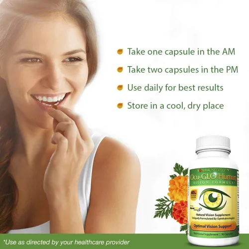 Vista 6 de Ocu-GLO Human Vision Formula Cápsulas de apoyo para la salud ocular, 90