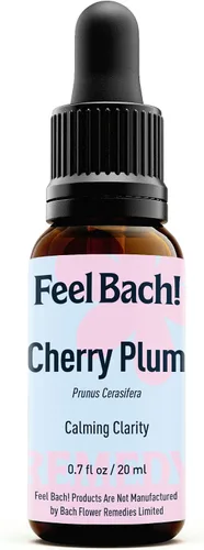 Vista 2 de Feel Bach! Flower Essence cuentagotas ciruela cereza, 0.7 fl oz, 0.7 fl oz