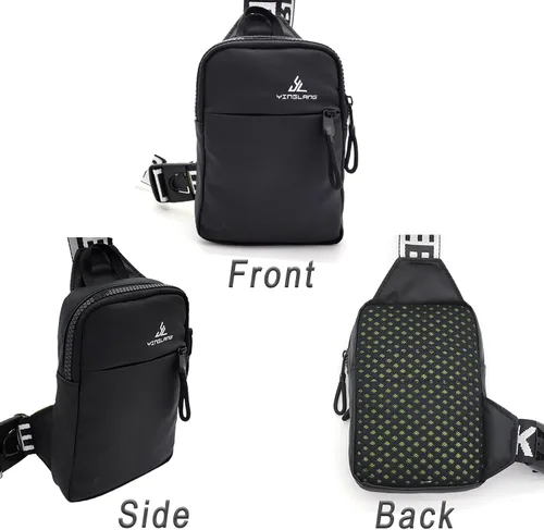 Vista 7 de Mini bolso bandolera para mujeres y hombres, bolsa cruzada pequeña, mochila de hombro, riñoneras, bolsa de pecho casual para teléfono para viajes