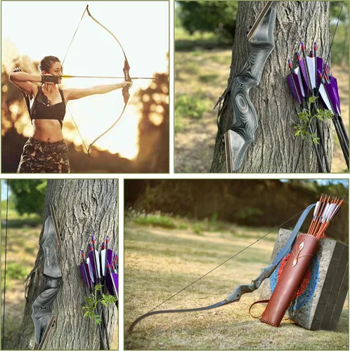 Vista 3 de Black Hunter Takedown - Arco recurvo de 35 libras y Black Hunter Original Takedown Recurve Bow de repuesto de 50 libras, mano derecha