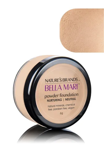 Vista 2 de Bella Mari - Base de maquillaje mineral natural en polvo, cariñosa (fresca); 0.2 onzas