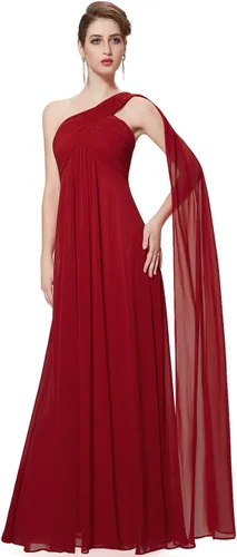 Vista 2 de Ever-Pretty, 09816-USA - Vestido largo de dama de honor o fiesta con un solo hombro y busto fruncido para mujer