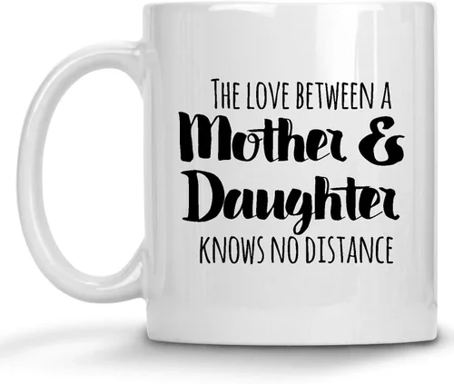 Vista 2 de Taza personalizada de larga distancia, todos los estados y países, madre, hija, padre, hijo, amigo, primo, familia, regalo para el día de la madre