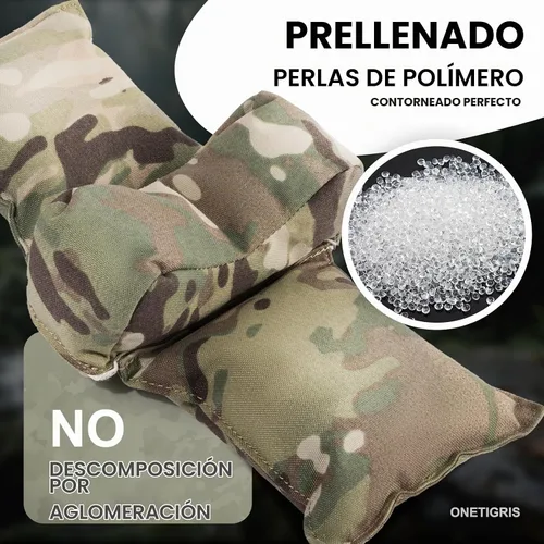 Vista 4 de OneTigris Shooting Rest Bag, Pre-Filled Front Rear Bench Rest Support Holder CamoColor