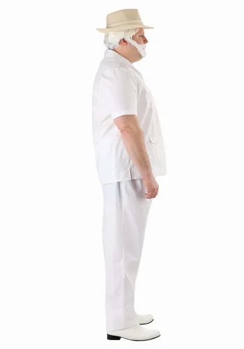 Vista 4 de Disfraz Plus Size de John Hammond de Jurassic Park para Hombre Multicolor
