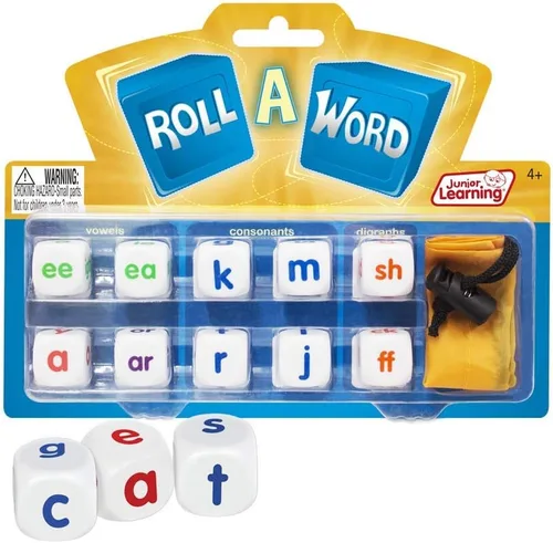 Vista 4 de Junior Learning Roll a Word Desarrollar dados de ortografía y formación de palabras, Multi