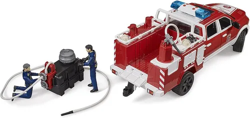 Vista 5 de Bruder 02544 RAM 2500 Camión de bomberos con módulo de luz y sonido