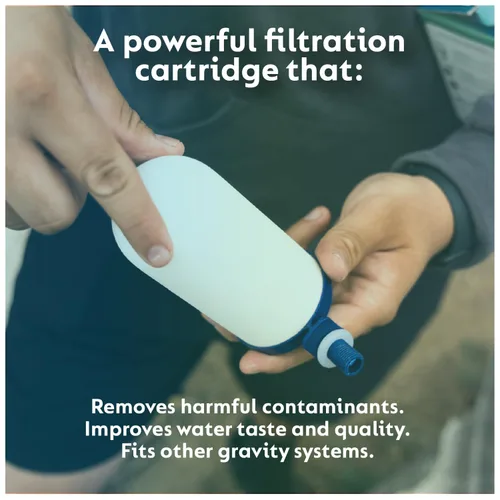 Vista 2 de PROT3CT Cartucho de filtro de agua de repuesto: alternativa al cartucho de repuesto de filtro de agua Berkey - Se adapta a otros sistemas de filtro