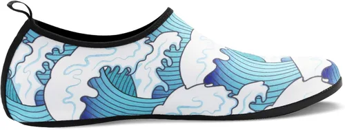 Vista 2 de Valennia Zapatos de agua descalzos de secado rápido, calcetines de yoga para playa, natación, surf, ejercicio para mujeres y hombres