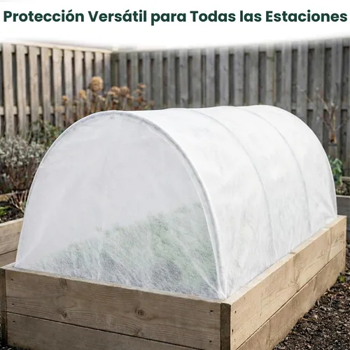 Vista 3 de Aros de Jardín Gardzen, Aros para Invernadero DIY para Camas Elevadas, Cubierta de Fila, Malla de Jardín 24 Piezas