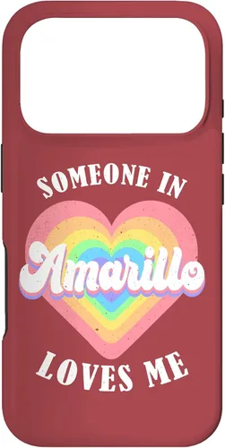 Vista 30 de Someone in Amarillo Loves Me City Heart Case for iPhone 17