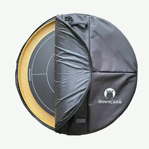 Vista 5 de Funda de transporte acolchada Crokinole, bolsa de juego de mesa