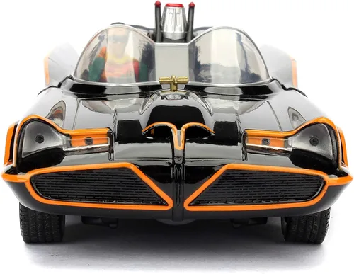 Vista 4 de Jada Toys DC Comics Batman Classic TV Series Batmobile - Kit de modelo de coche DIE-CAST, 1: vehículo a escala de 24 y figura de metal coleccionable