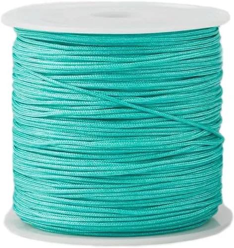 Vista 7 de Cordón de nailon de 0.020 in, hilo de ajuste para nudos chinos, collares, joyería, macramé, cuentas, pulseras de 150 yardas (negro)
