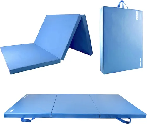 Vista 14 de RitFit Upgraded Folding Exercise Mat, 2 Inch Thick Gymnastics Mat Negro (2' x 8')