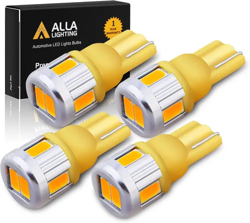 Vista 10 de Alla iluminación 4 x Super brillante bombillas LED de Samsung 5630 SMD T10 cuña 194 168 2825 W5 W 175 para sustituir en placa patente interior Mapa