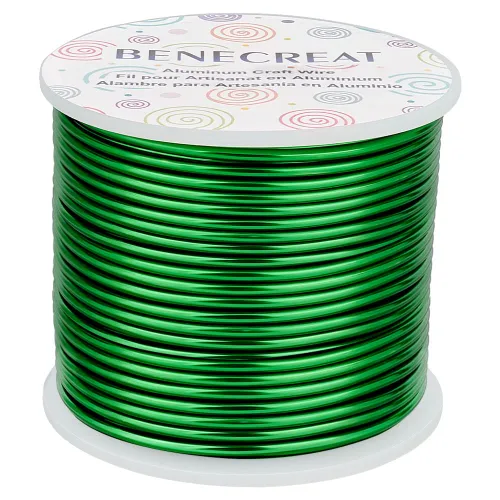 Vista 12 de BENECREAT -Alambre de aluminio para joyería de calibre 9, 55 pies, alambre metálico flexible para esculpir, ideal para manualidades de Halloween