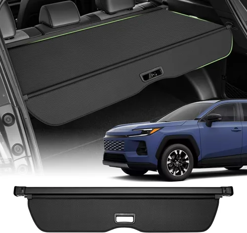 Vista 59 de Powerty - Cubierta de carga para Toyota RAV4 2013-2018, accesorios de cuero
