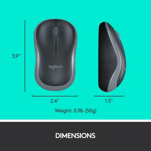 Vista 9 de Logitech MK270 Combo de teclado y mouse inalámbricos, teclado y mouse incluidos, conexión sin abandono de 2.4 GHz, batería de larga duración