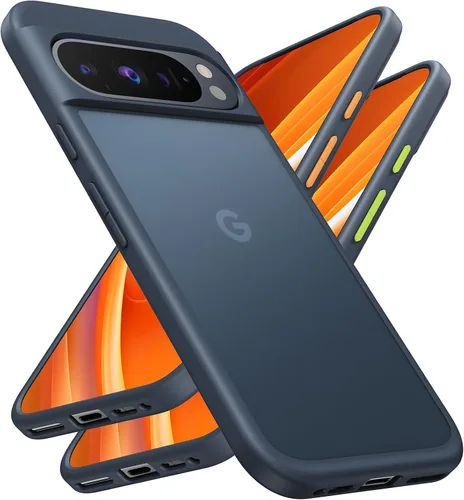 Vista 11 de TORRAS Funda a prueba de golpes para Google Pixel 9 Pro XL [prueba de caídas de grado militar de 16 pies], translúcida, delgada, protectora, Negro