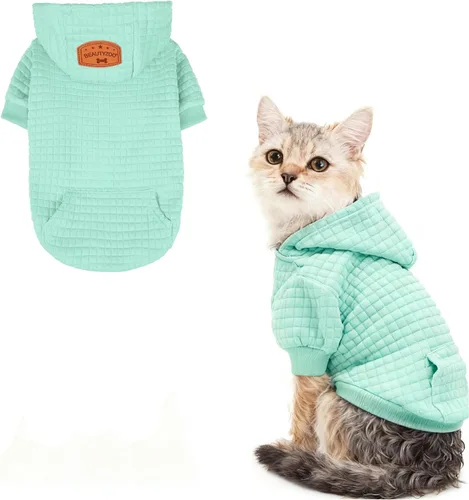 Vista 68 de BEAUTYZOO - Sudadera con capucha para perros con agujero para correa y bolsillo, suéteres para perros pequeños, medianos y grandes, niños y niñas