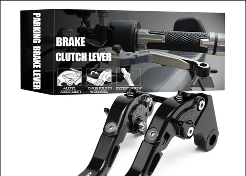 Vista 6 de Para Suzuki para GIXXER 250 SF 250SF 150 125 2020 2023 Accesorios de moto CNC ajustable palancas de freno de embrague plegables (color : negro)