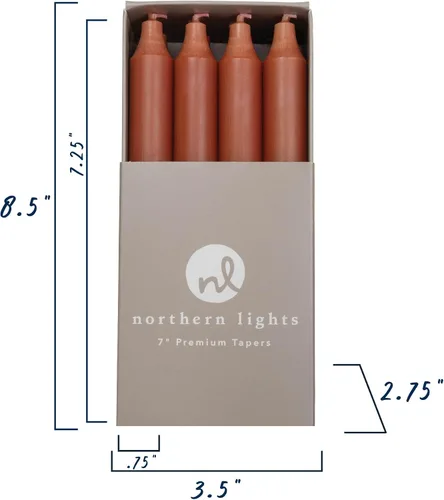 Vista 4 de Northern Lights Velas - Cerillas de 17.8 cm, 12 unidades - Terra Cotta - 71727