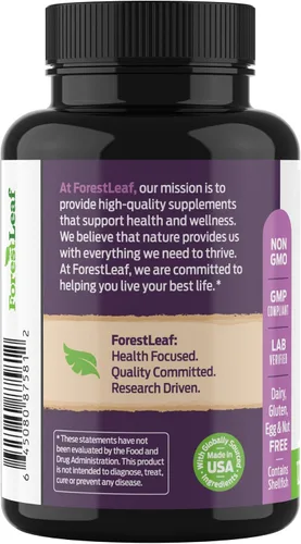 Vista 8 de ForestLeaf Glucosamina Condroitina MSM Complejo Suplemento Articular - 1200mg - 120 Cápsulas