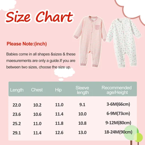 Vista 7 de Zanie Kids Mameluco de algodón de manga larga para bebé niño recién nacido, primavera, otoño e invierno
