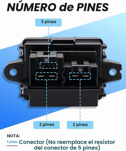 Vista 5 de Resistencia de motor soplador compatible con selectos Chevy Silverado Suburban Tahoe Camaro Equinox/GMC Sierra