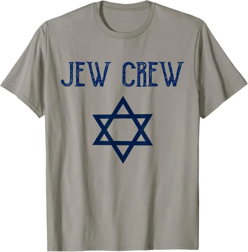 Vista 38 de Camiseta Jew Crew Jewish Star, gris, S