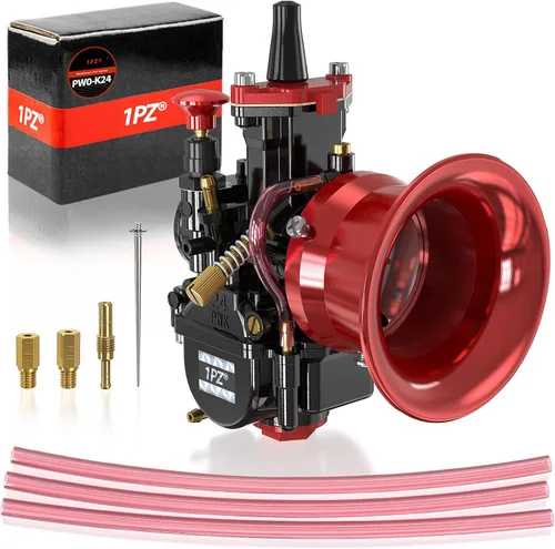 Vista 8 de 1PZ PW0-K21 PWK - Carburador de 1.82 pulgadas para reemplazo de carburador, rendimiento universal para motocicletas Pit Dirt Bike Off Road ATV Quad
