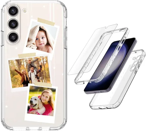 Vista 26 de Funda resistente personalizada para Samsung Galaxy S20 FE [protector de pantalla de vidrio templado] [carcasa de silicona suave] [parachoques de PC]