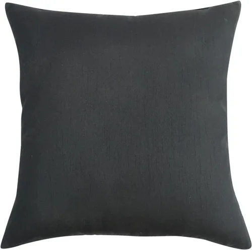 Vista 3 de S4Sassy Funda de cojín decorativa hecha a mano con cuentas de piedra negra, funda de almohada cuadrada de 12 x 12 pulgadas