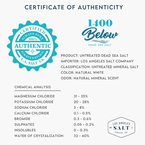Vista 4 de 2.2 libras de sal del mar muerto, grano fino, baño de pies y spa, exfoliante corporal, 100% puro y rico en minerales, alivia los músculos doloridos