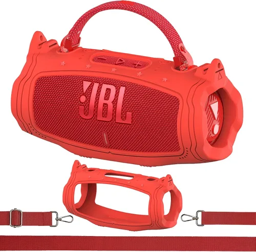 Vista 9 de Funda de silicona para altavoz Bluetooth portátil JBL Charge 6 Azul