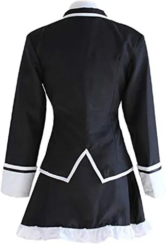 Vista 2 de LYLAS Cosplay - Conjunto completo de uniforme escolar para mujer, color negro