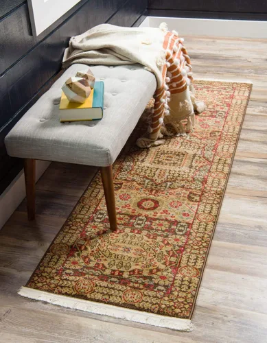 Vista 10 de Unique Loom Palace Collection - Alfombra rectangular (2 pies 2 pulgadas x 3 pies 1 pulgada, verde claro/marrón)