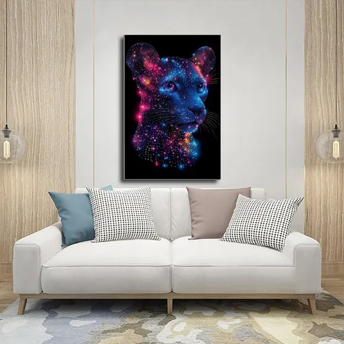 Vista 5 de Synthwave Neon City Print – Vaporwave Retro Art Poster – Digital Abstract Wall Decor for Modern Living Room Poster Canvas Artwork Prints Rustic
