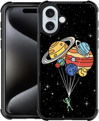 Vista 26 de Funda compatible con Google Pixel 4A 5G, sistema solar de globo alienígena, diseño de patrón increíble, a prueba de golpes, antiarañazos, carcasa