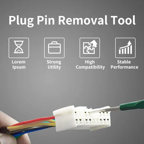 Vista 2 de Herramientas terminales, 5 unids/set de aleación de bricolaje automotriz arnés de cable pin herramienta de extracción de clavijas de enchufe kit